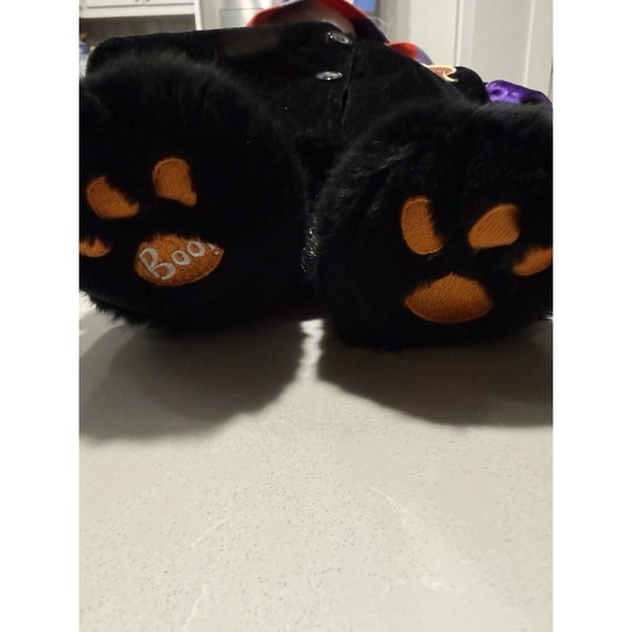 Build A Bear Boo Kitty Glow In Dark Eyes Black Halloween Cat Plush 16" w/ Outfit - Picture 7 of 10